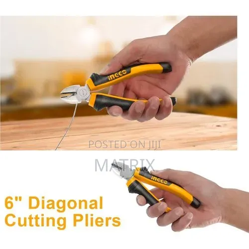 INGCO 3pcs Pliers Tool Set Wire Cutters 8" Combination Pliers 6"