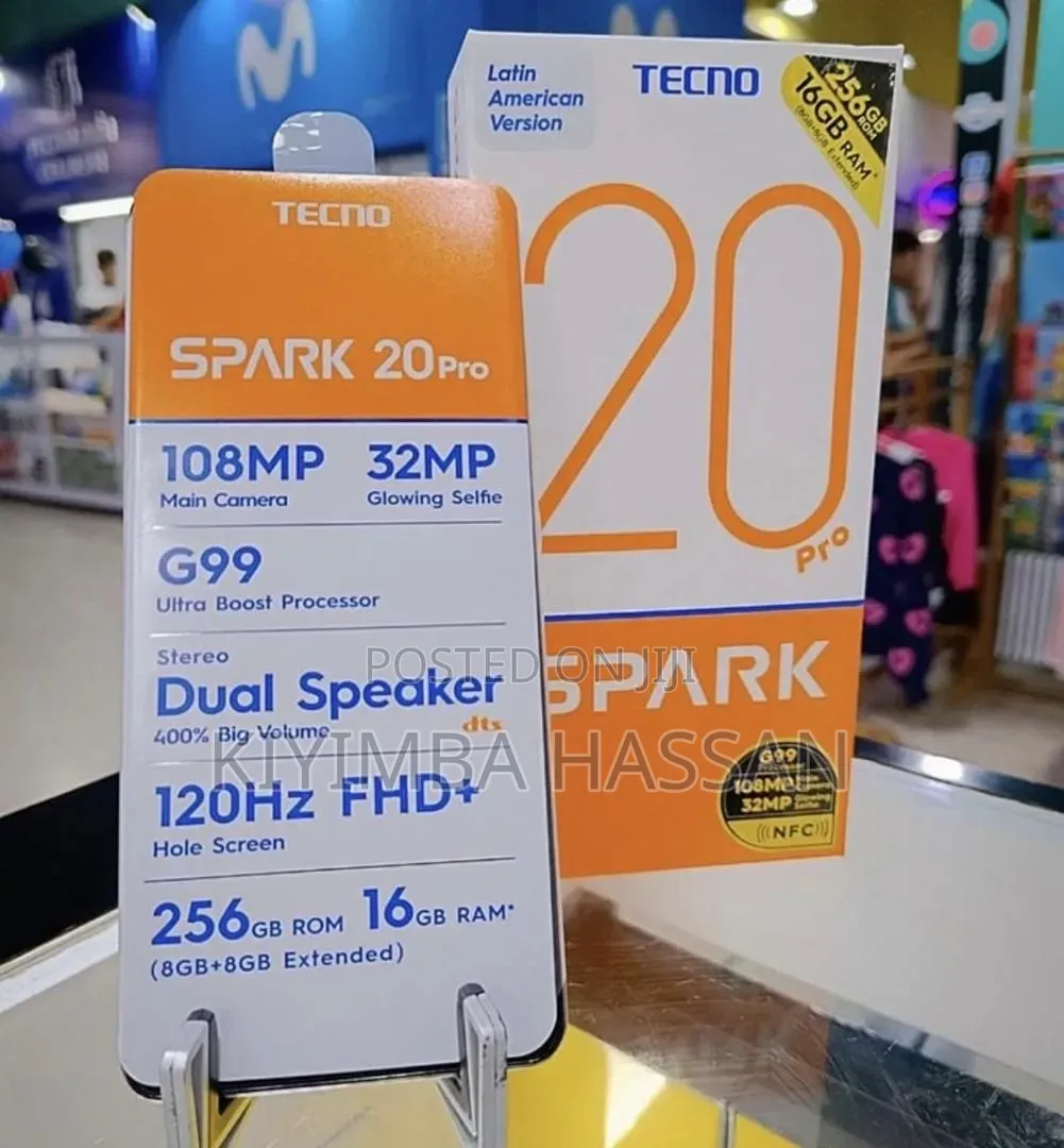 New Tecno Spark 20 Pro 256 GB Gold