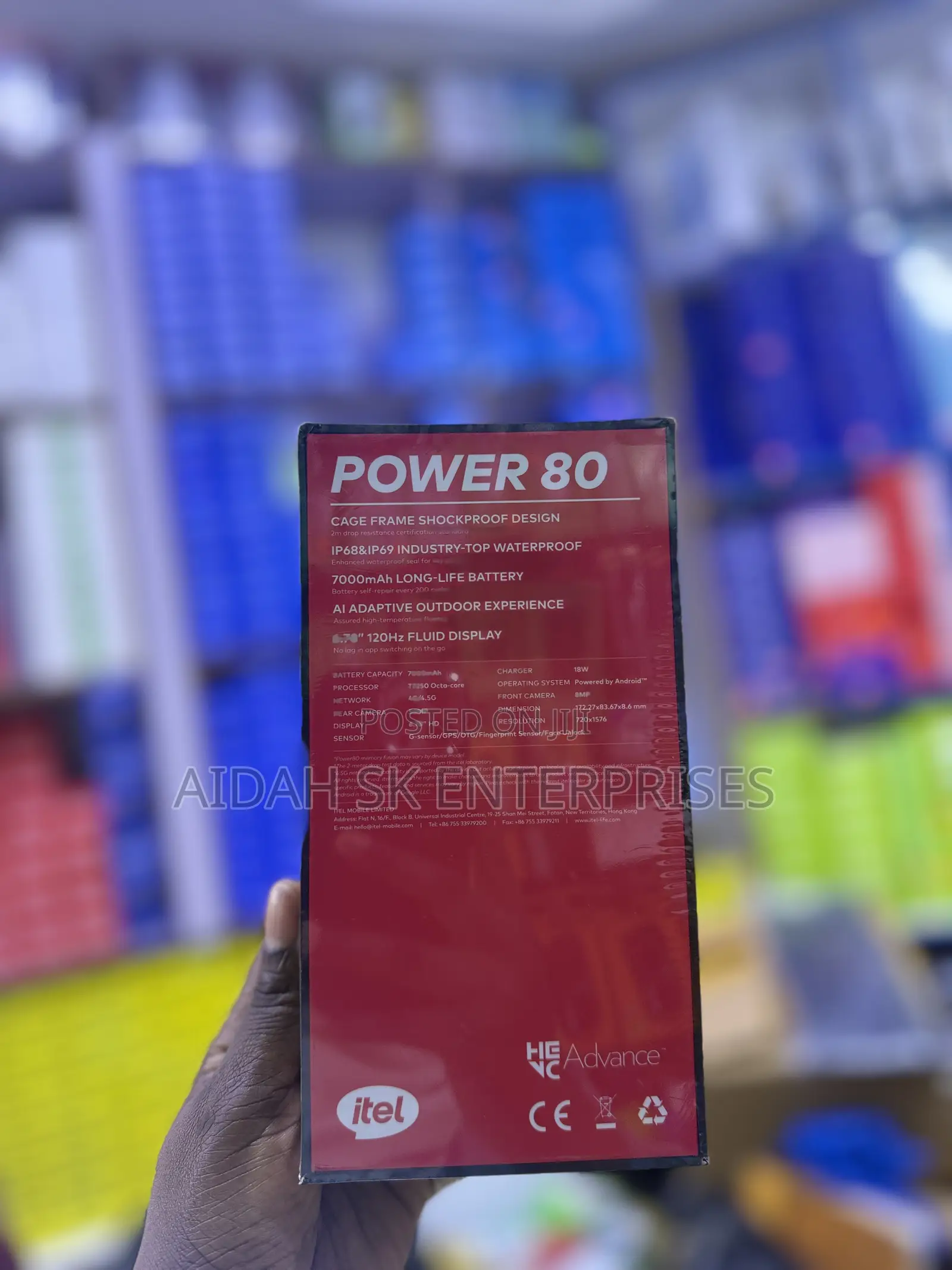 New Itel Power 80 128 GB Black
