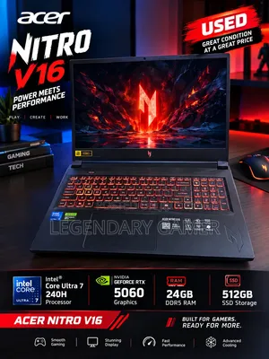 Laptop Acer Nitro 16 24GB Intel Core 7 SSD 512GB