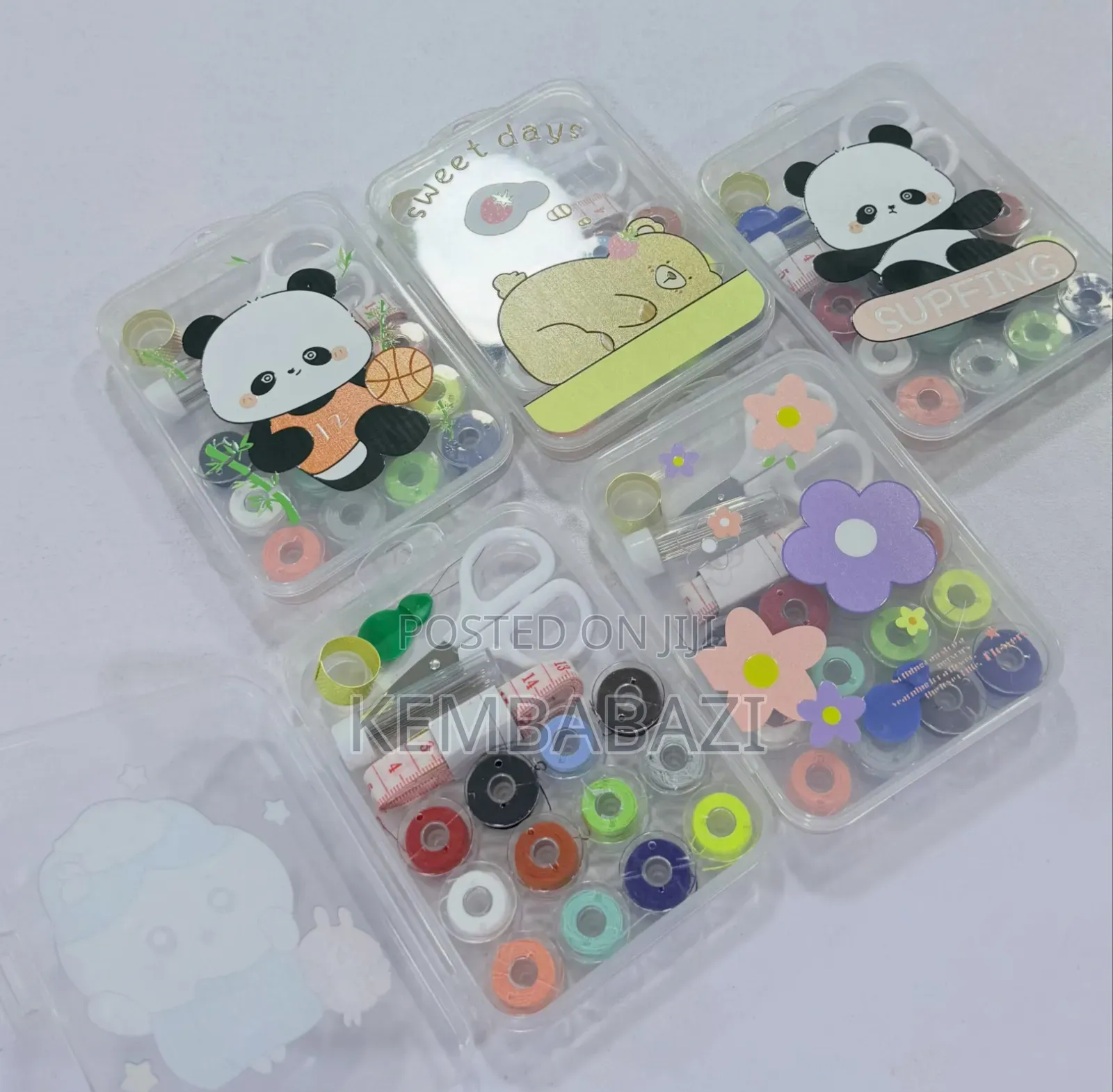 Cartoon-Themed Portable Kids Sewing Kits
