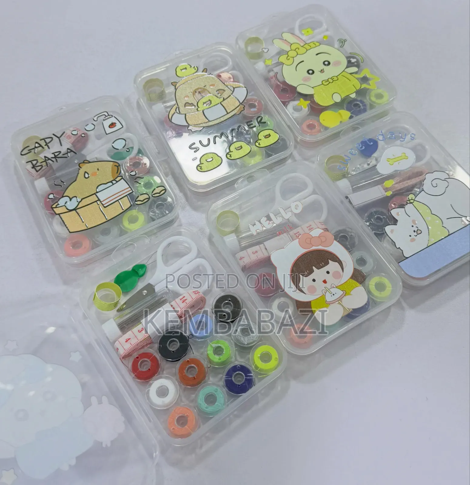 Cartoon-Themed Portable Kids Sewing Kits