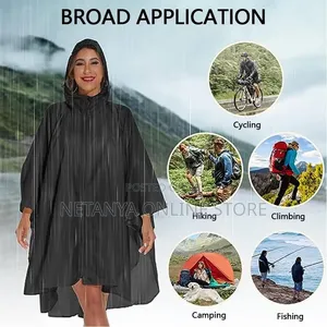 Pancho Lightweight New Hooded Adult Rain Coat