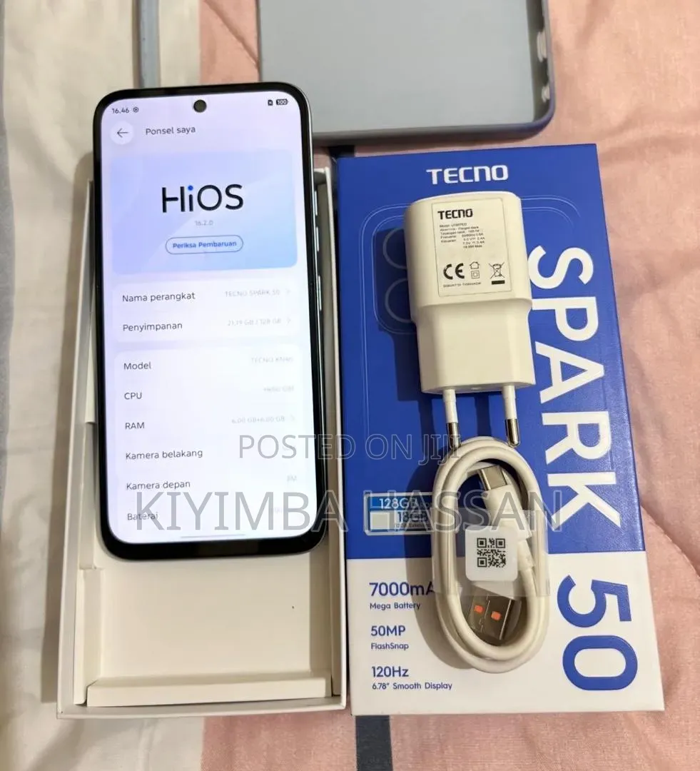New Tecno Spark 50 128 GB Gray