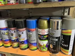 Spray Paint, Black, Red, Silver, Gold, Grey, White, Blue, Green