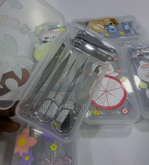 7-Piece Cute Floral and Cartoon Manicure Sets