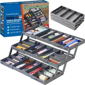 Multi Level Smart Drawer Organizer