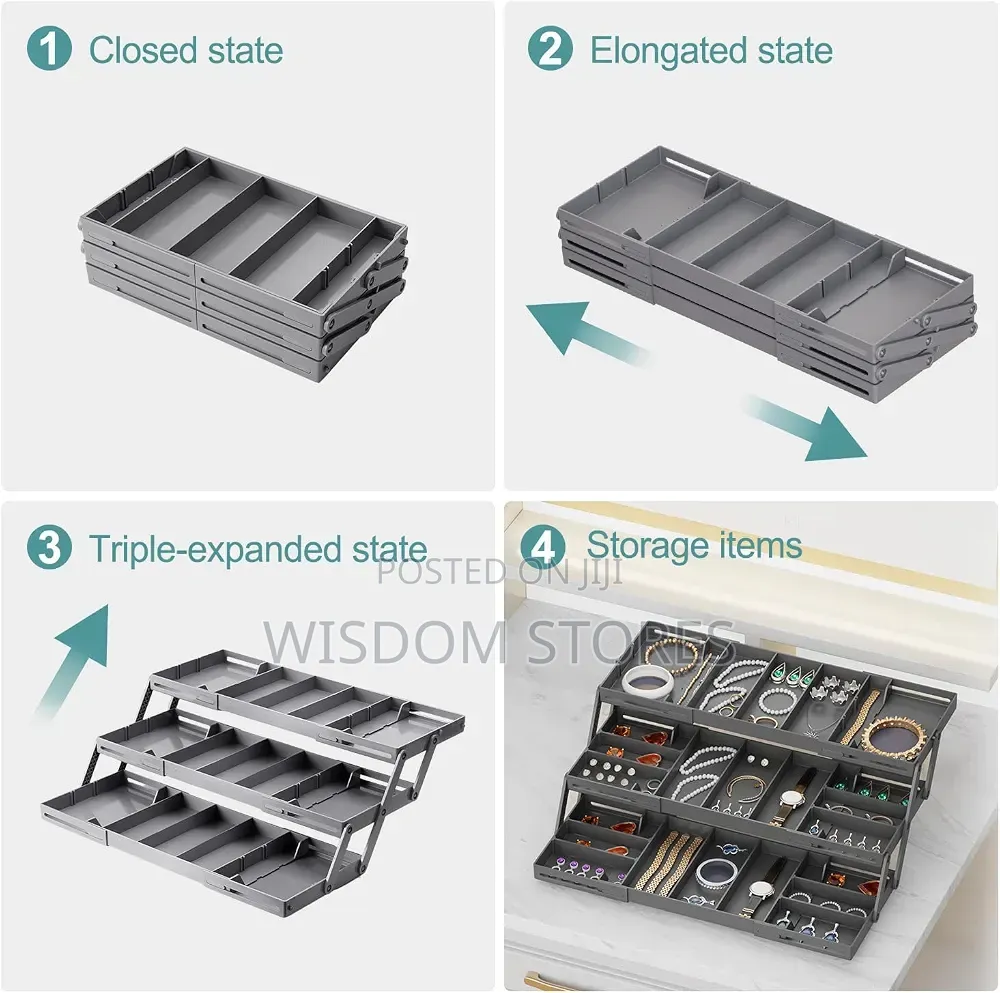 Multi Level Smart Drawer Organizer