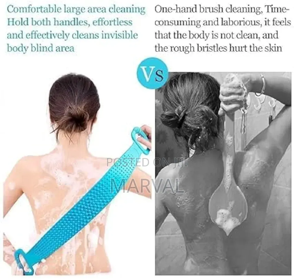 Silicone Body Back Scrubber Belt for Shower