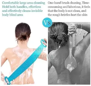 Silicone Body Back Scrubber Belt for Shower