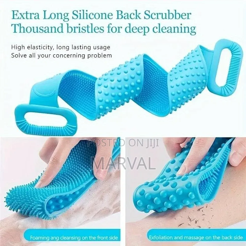 Silicone Body Back Scrubber Belt for Shower