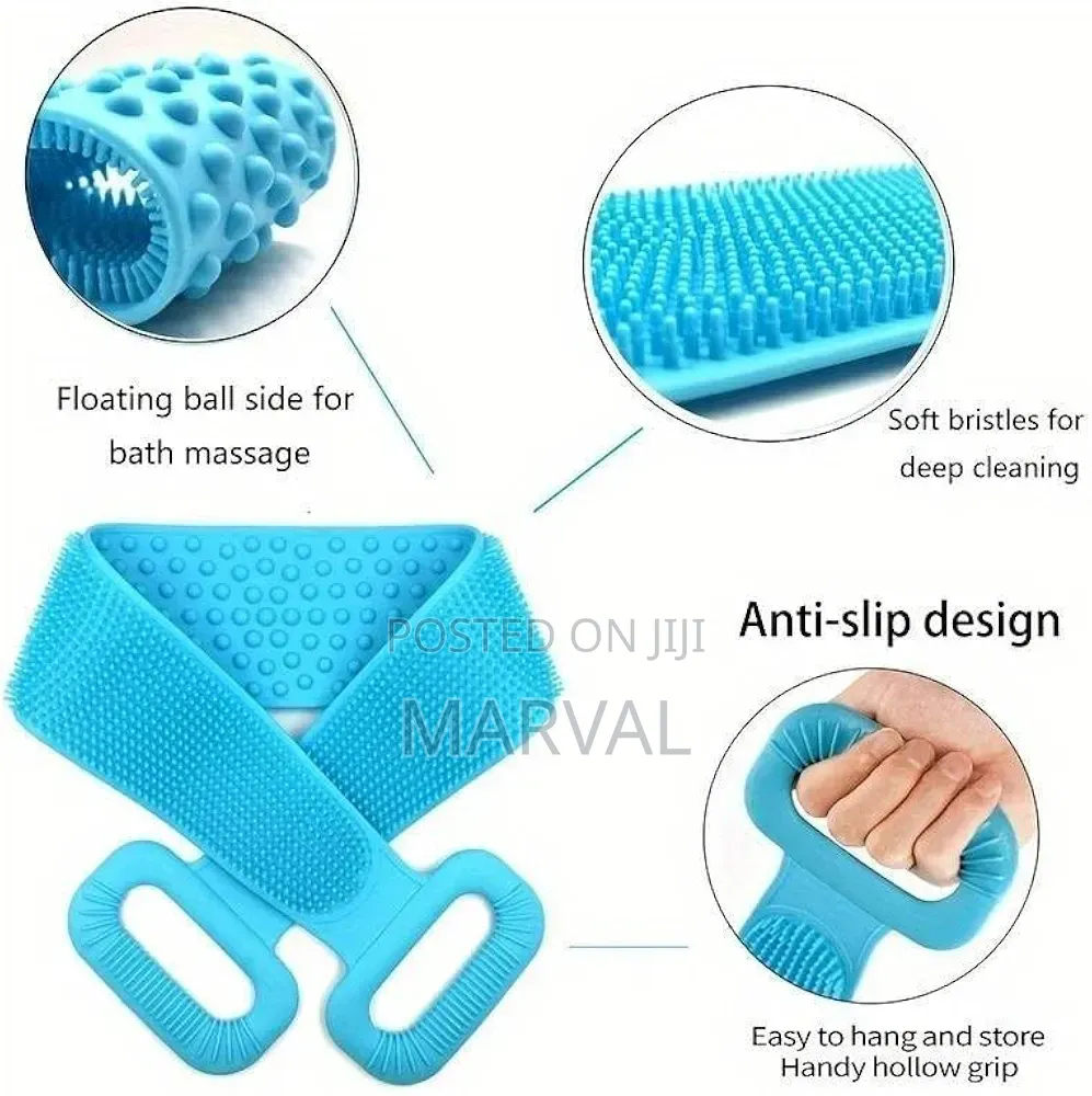 Silicone Body Back Scrubber Belt for Shower