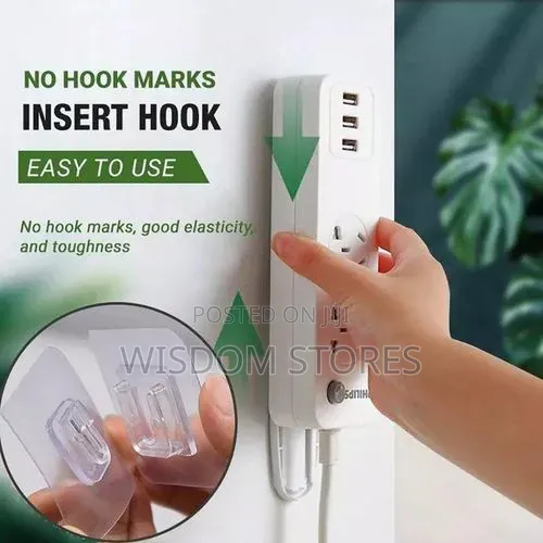 Double-Sided Strong Self-Adhesive Hook 12pcs