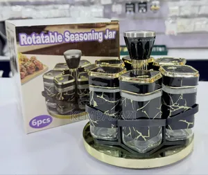 6-Piece Rotatable Seasoning Jar Set