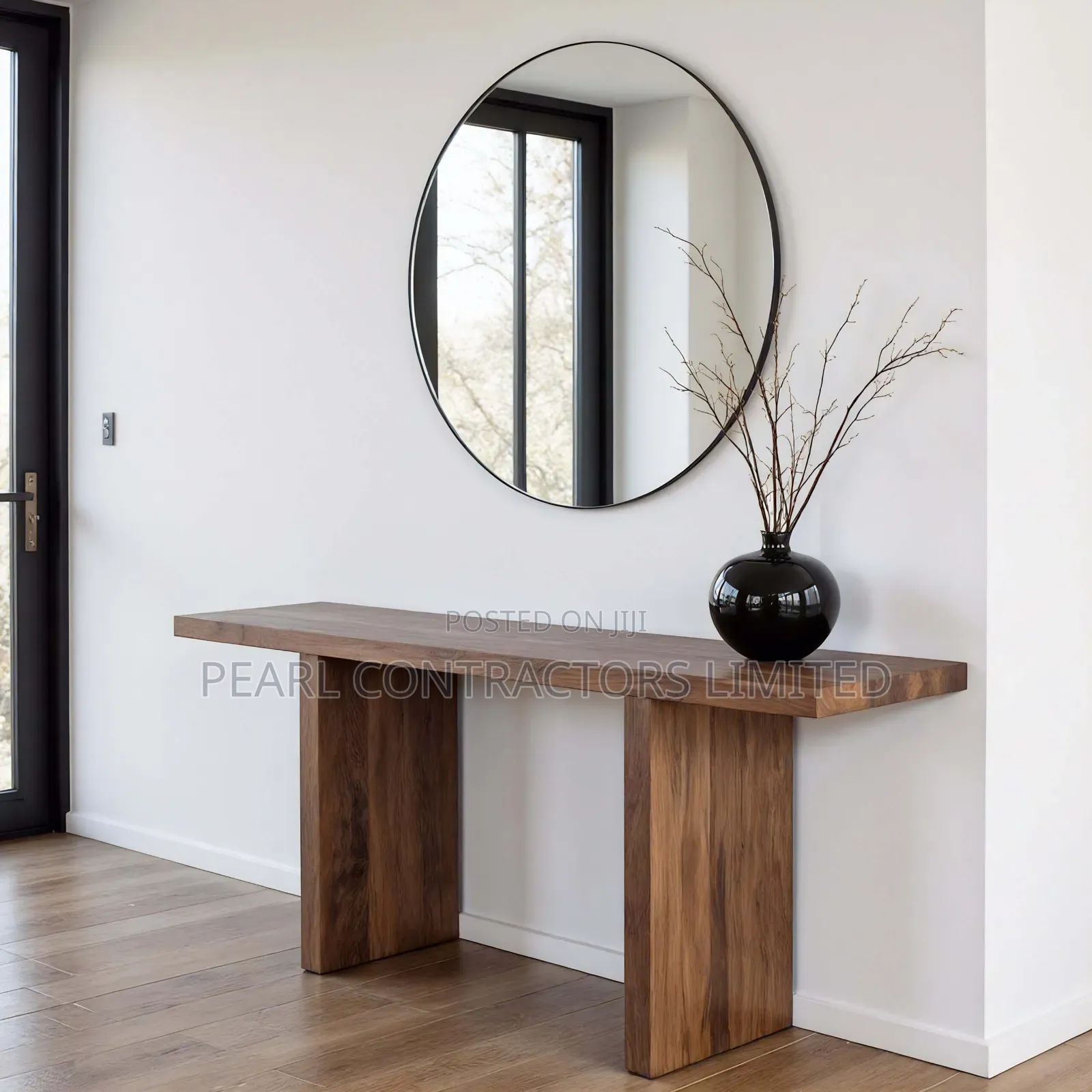 Console Table/Mugavu Console Table With Mirror.
