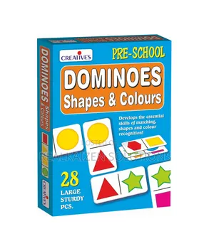 CREATIVES Educational Dominoes Shapes and Colours Card Game