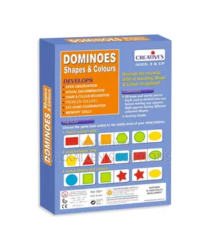 CREATIVES Educational Dominoes Shapes and Colours Card Game