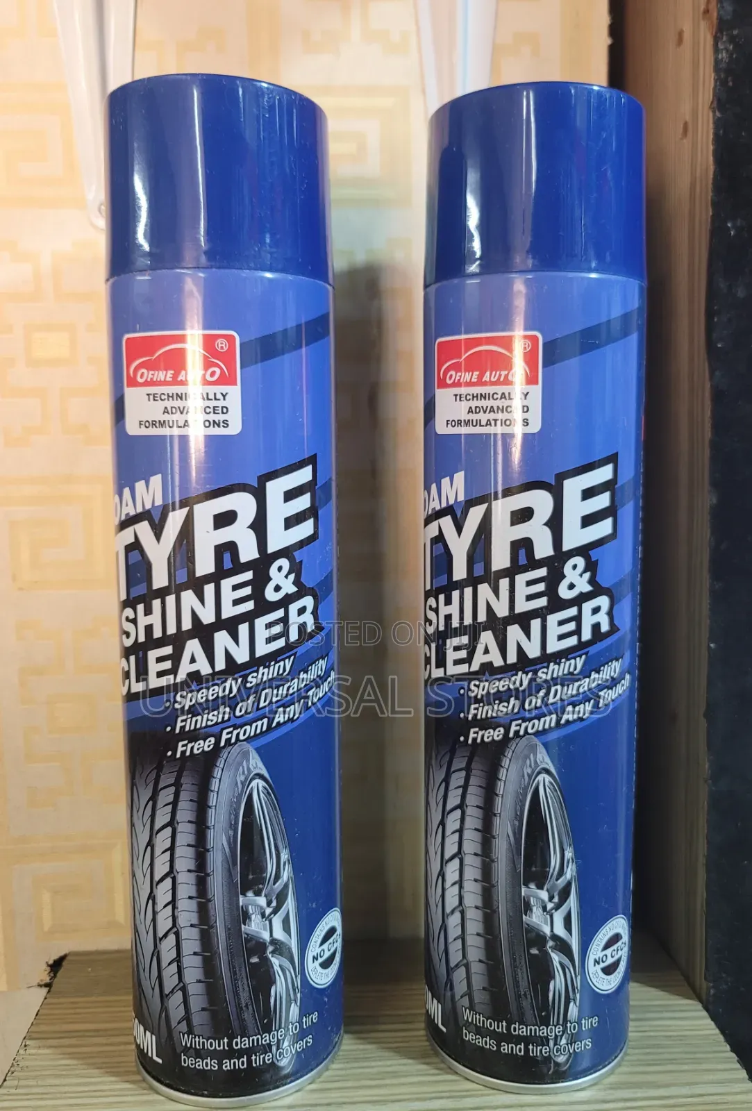 Auto Tyre Shine Cleaner (650ml Foam Spray)
