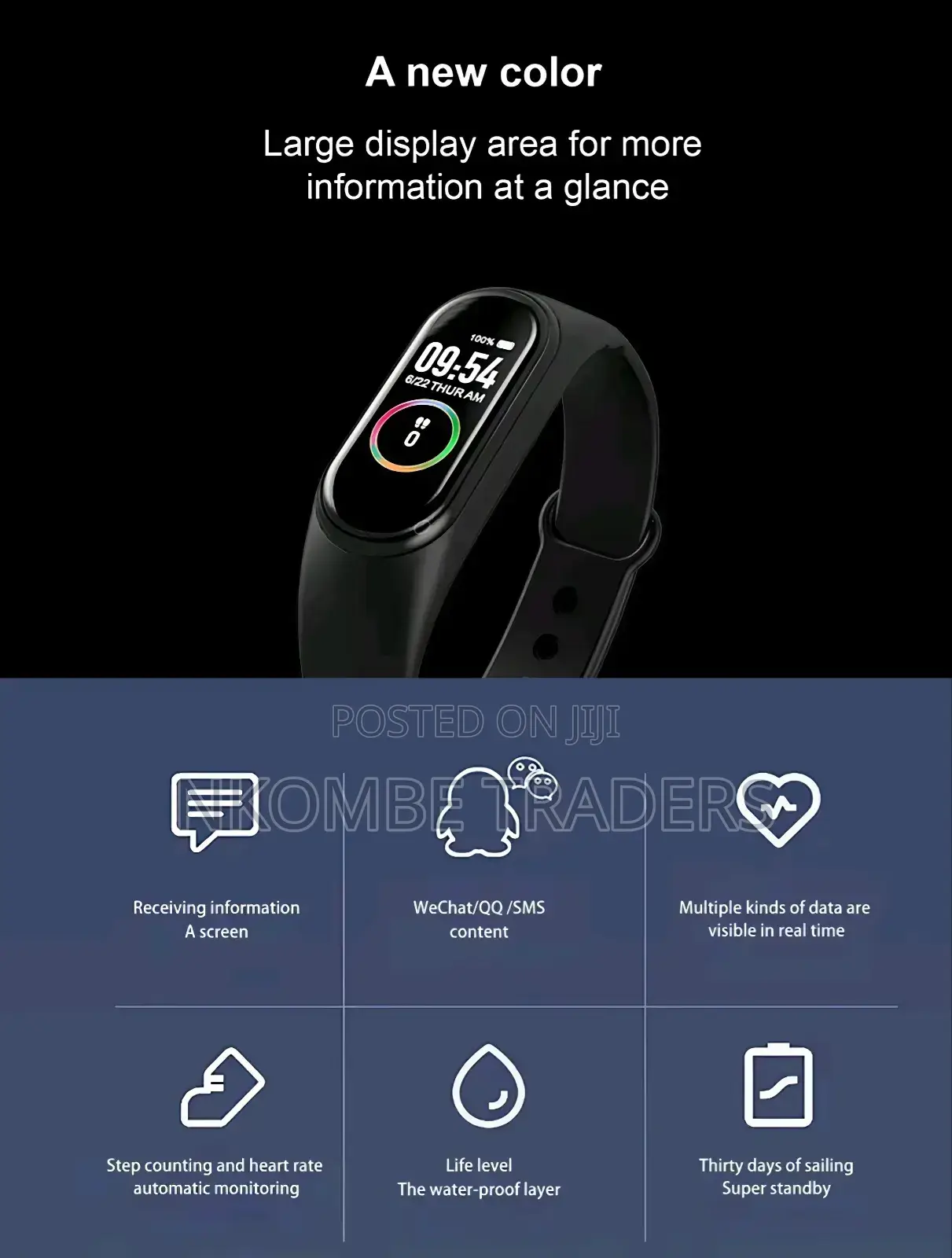 Smartwatch Fitness Band / Stylish Smart Bracelet