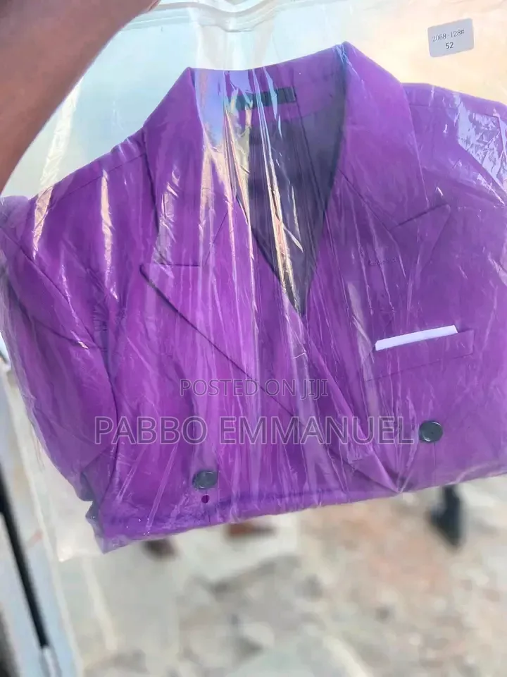 Purple Double Breasted Blazer
