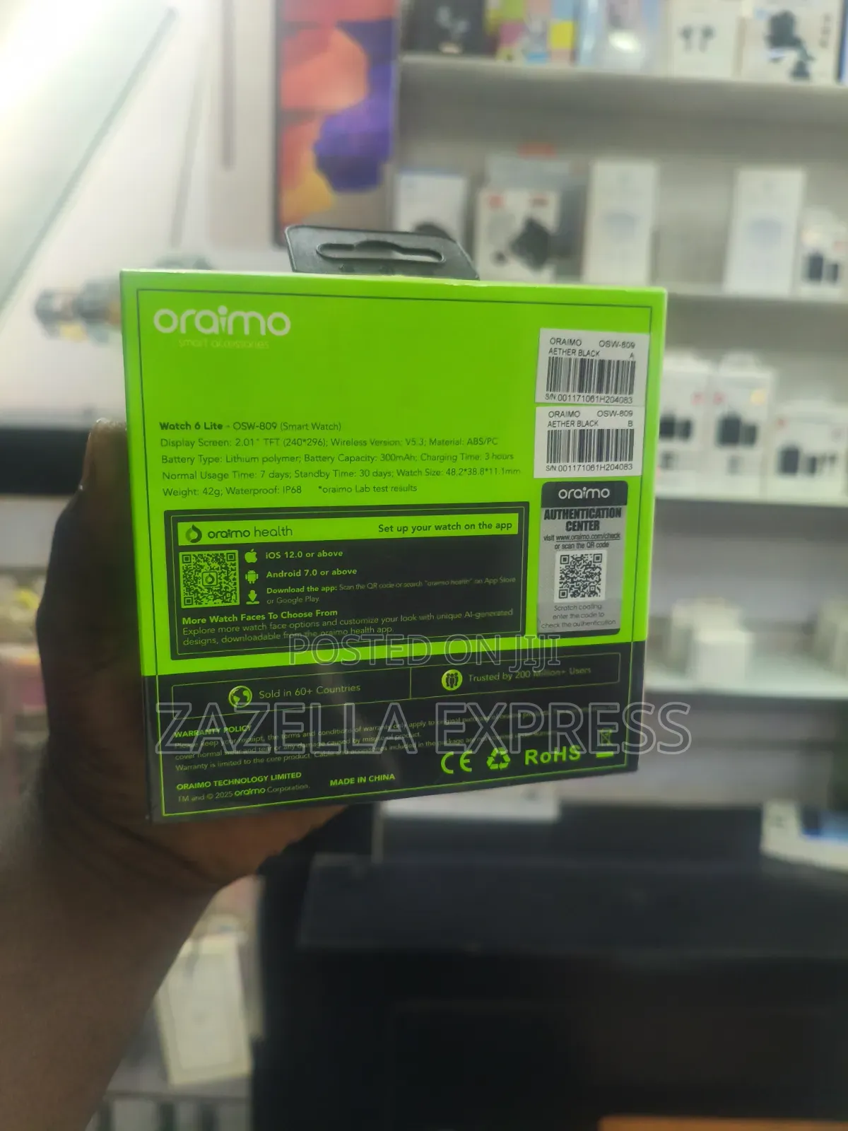 Oraimo Watch 6 Lite OSW-809