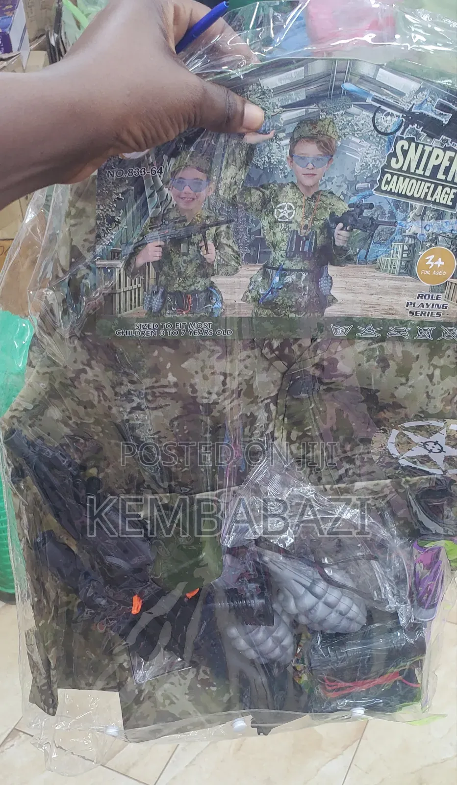 Children's Sniper Camouflage Role-Playing Costume Set(3-7)
