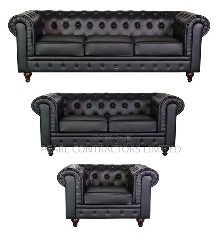 Sofas/6 Seaters Leather Chesterfield Sofas in Any Colour 2,500,000/-
