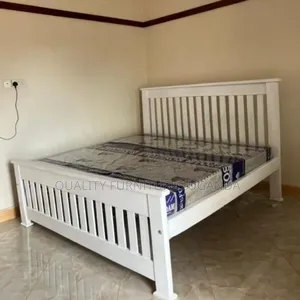 5 by 6 White Strong Bed