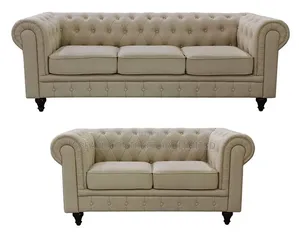 Sofas/Cream 5 Seater Chesterfield Sofas in Any Colour 2,000,000/-