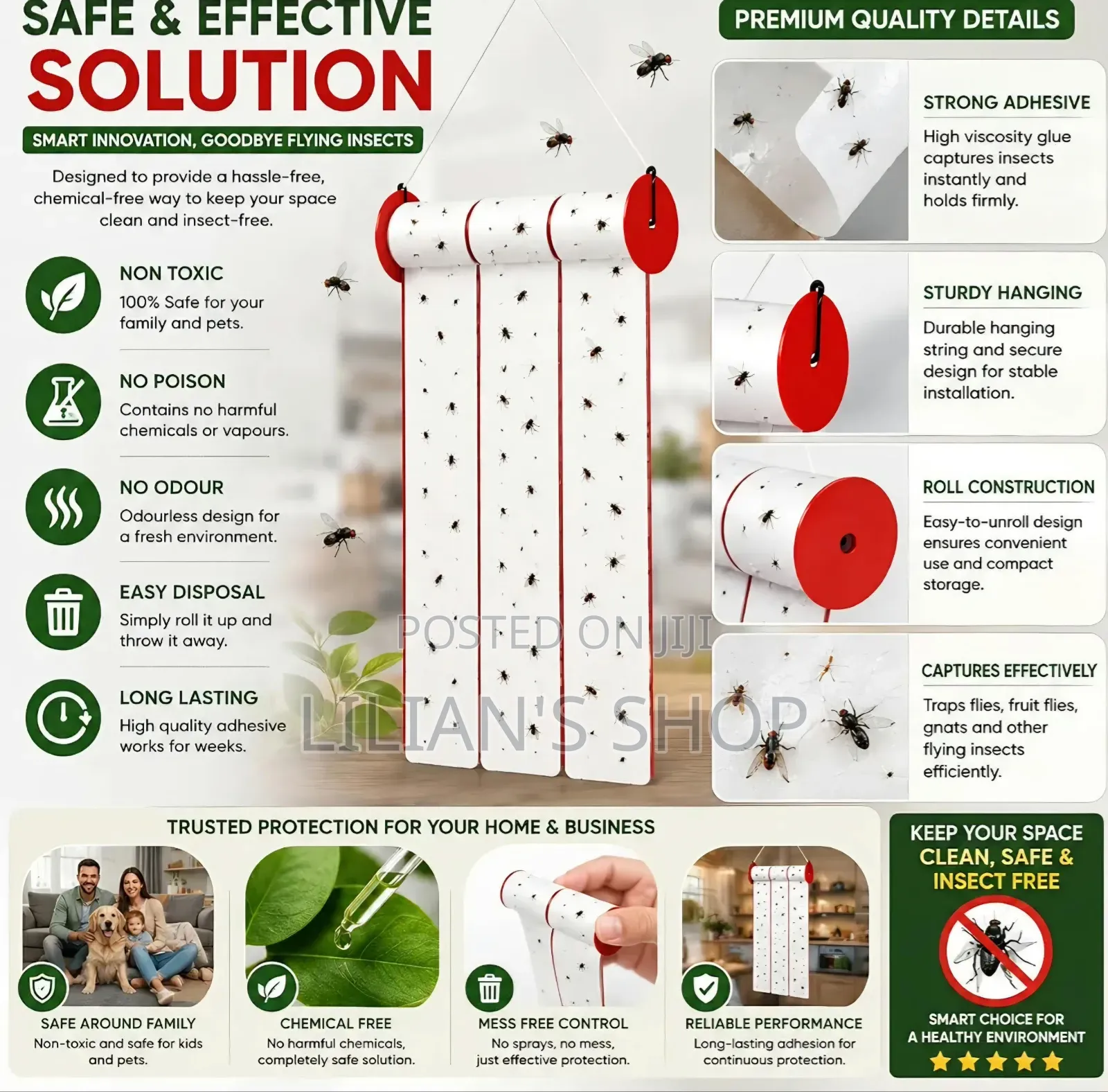 Trap Expert Flying Insect Glue Sticker