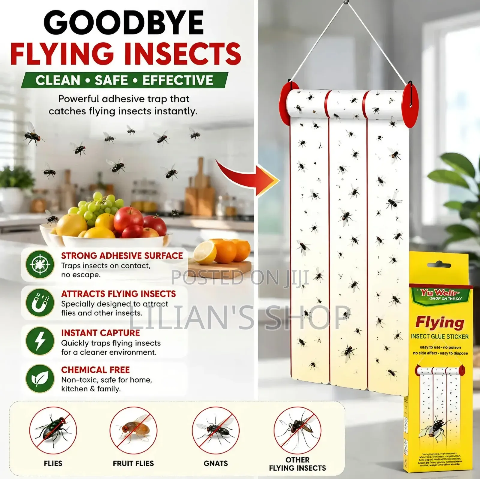 Trap Expert Flying Insect Glue Sticker