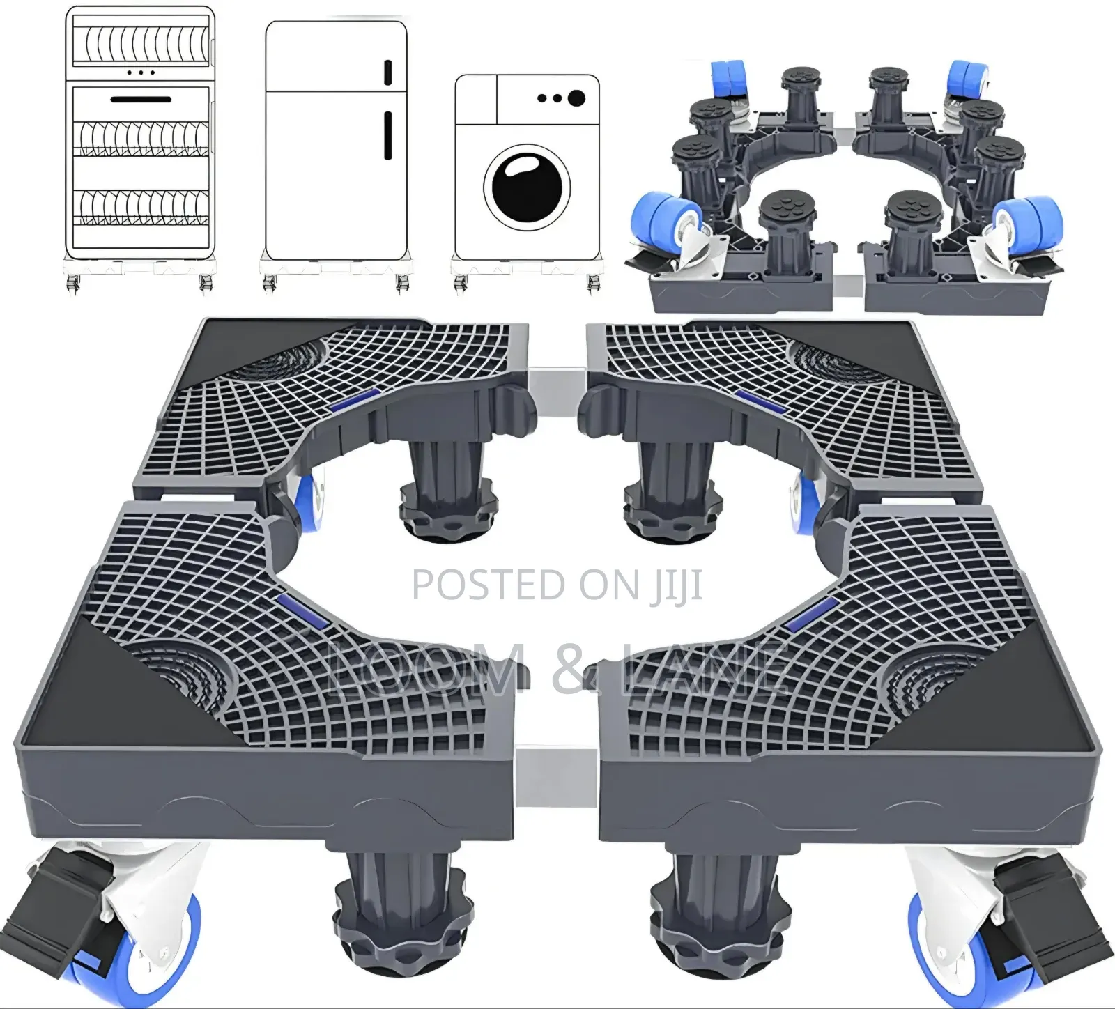 Super Heavy Duty Adjustable, Multi-Functional Movable Base