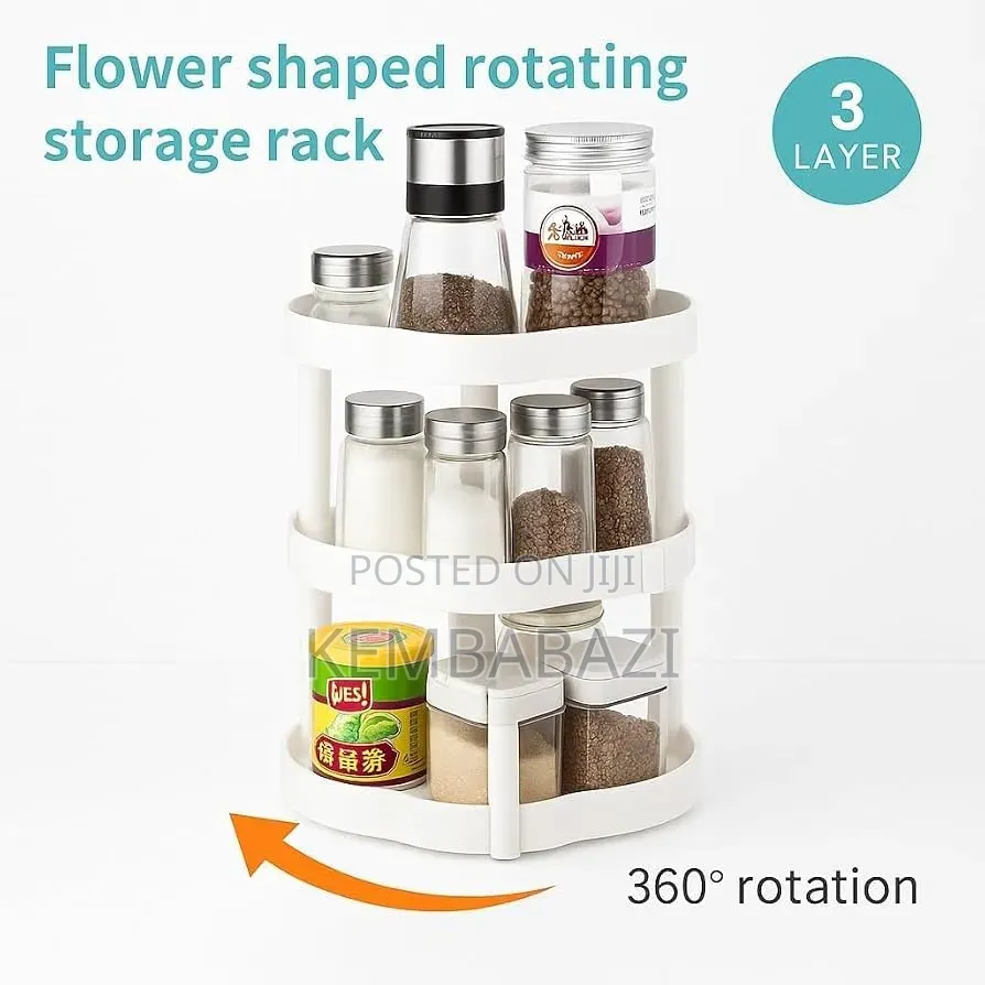 3-Tier, Kitchen Storage and Spice Rack Organizer.