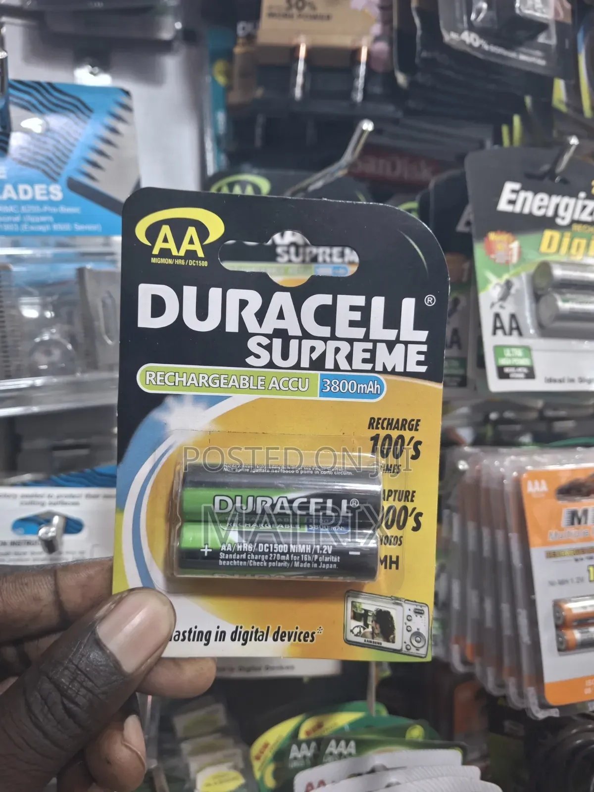 Duracell Supreme AA 3800 mAh Rechargeable Batteries