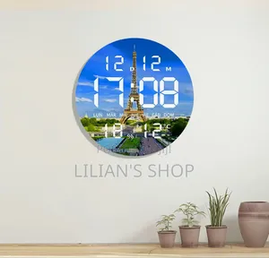 Moon-Design Digital LED Wall and Desk Clock
