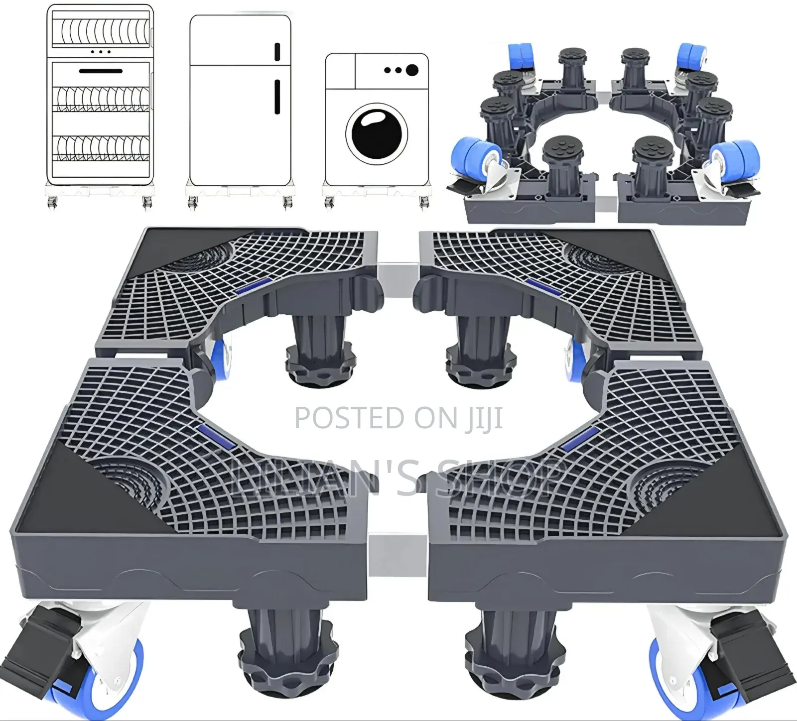 Super Heavy Duty Adjustable, Multi-Functional Movable Base