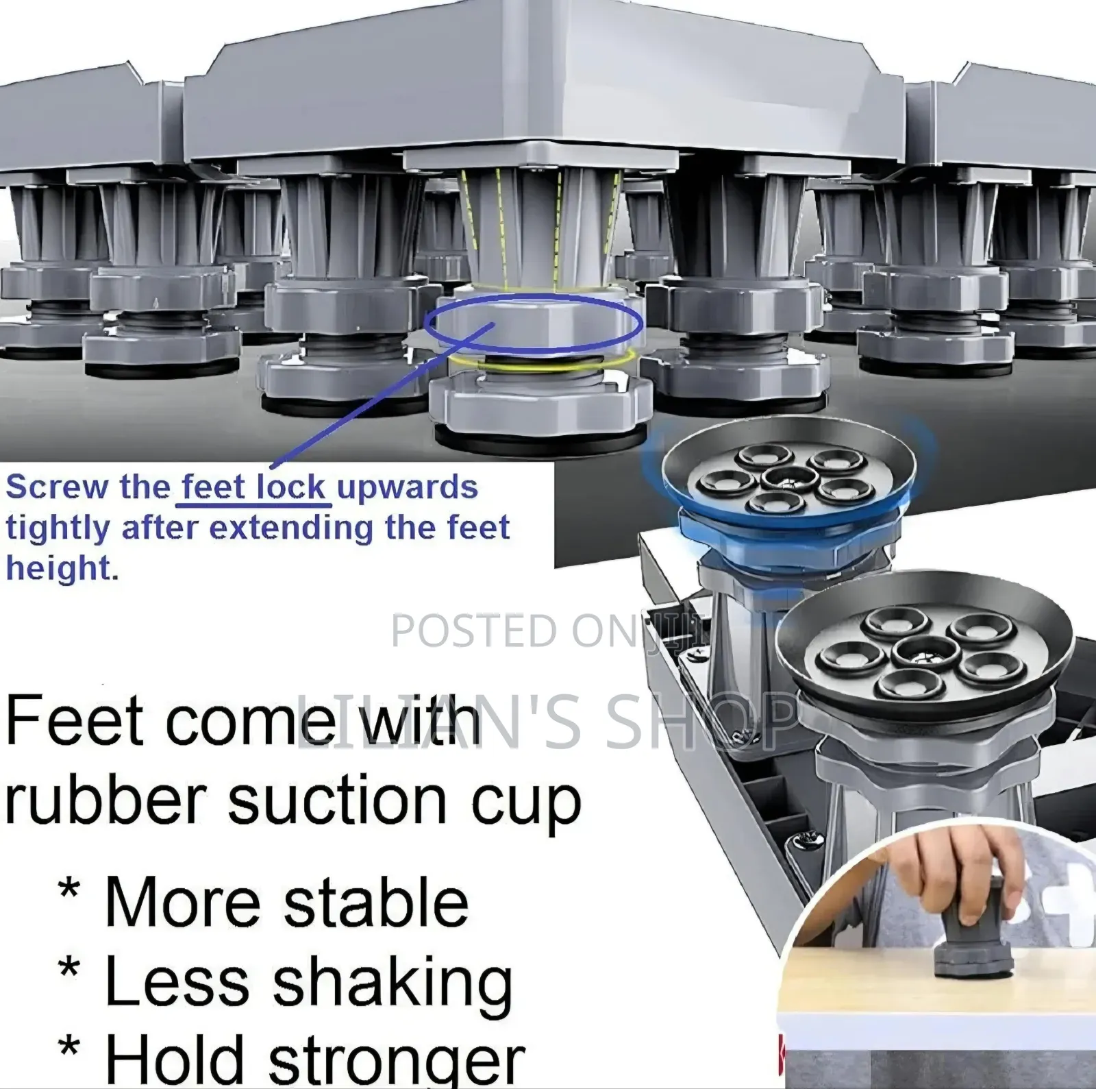 Super Heavy Duty Adjustable, Multi-Functional Movable Base