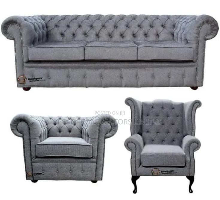 Sofas/Ebenezer 5 Seaters Chesterfield Sofas in Any Colour 2,080,000/-
