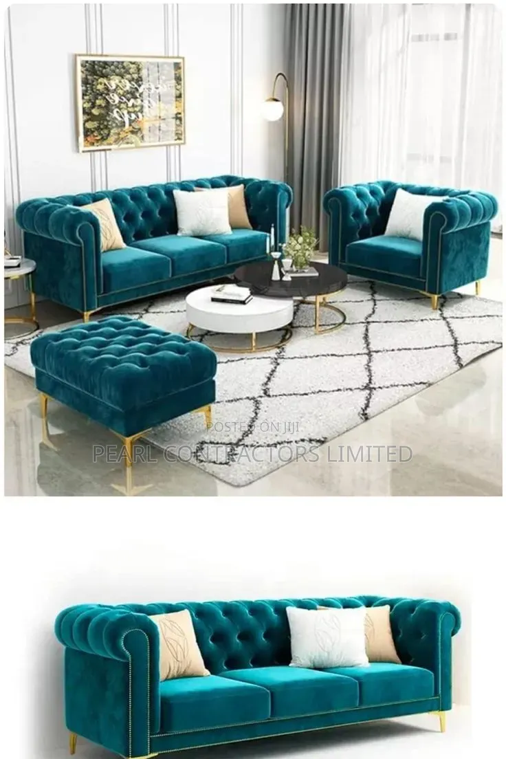 Sofas/Beach 5 Seaters Chesterfield Sofas in Any Colour 1,900,000/-