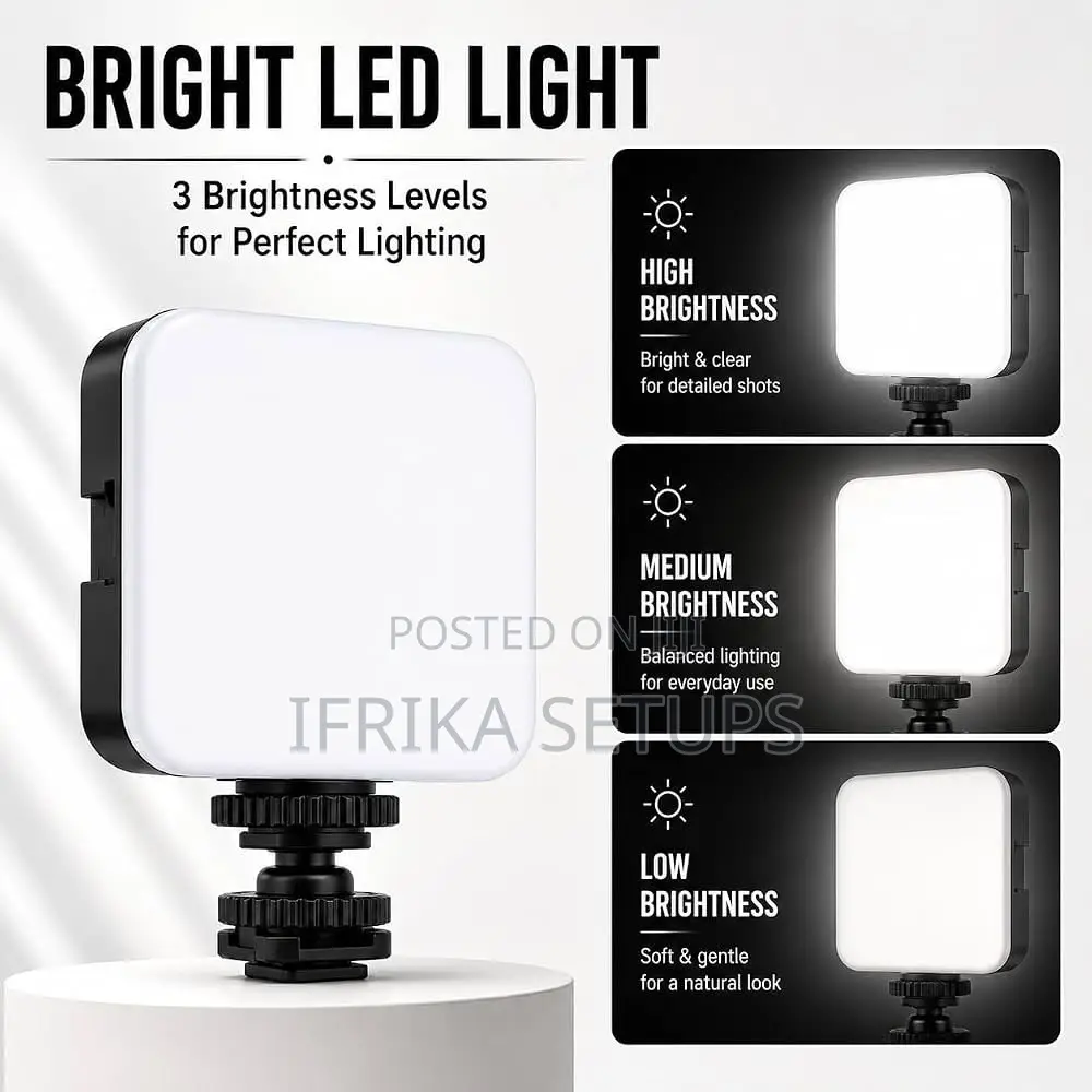 6-in-1 Smartphone Vlogging Kit With Mic LED Light for Beginners