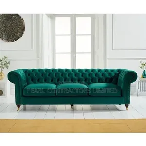Sofas/3 Seaters Mongolian Chesterfield Sofas in Any Colour