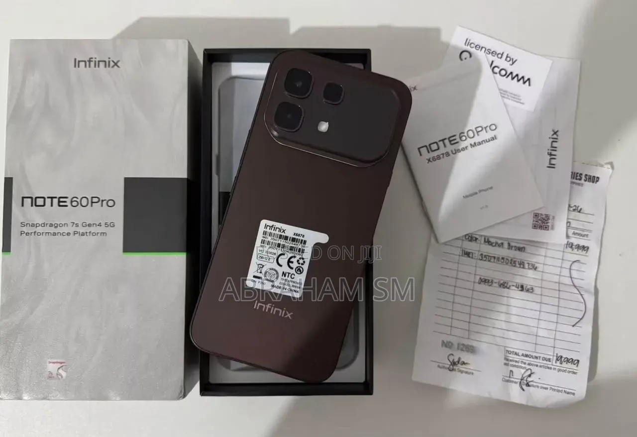 New Infinix Note 60 Pro 256 GB Graphite