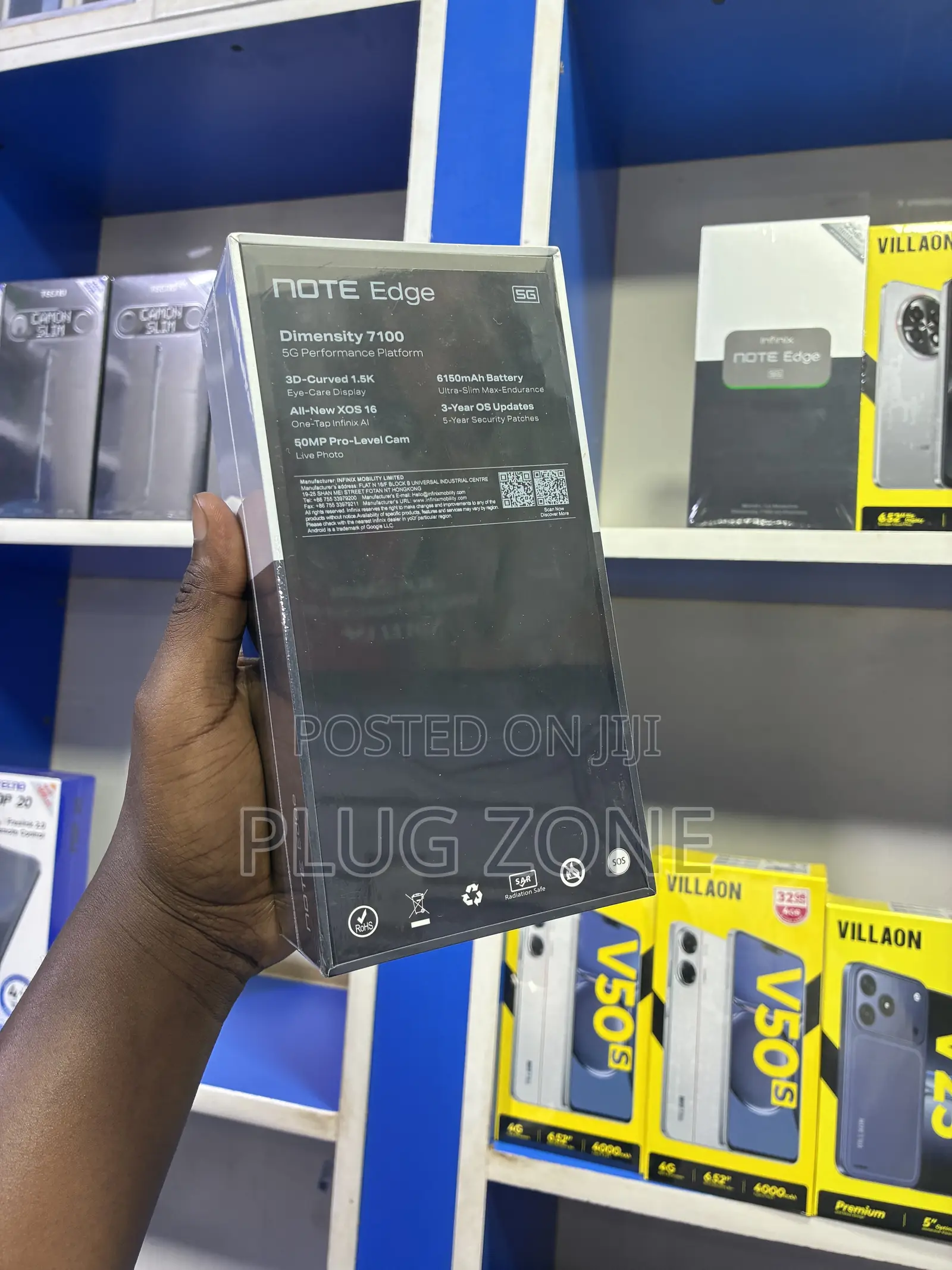 New Infinix Note Edge 256 GB Black