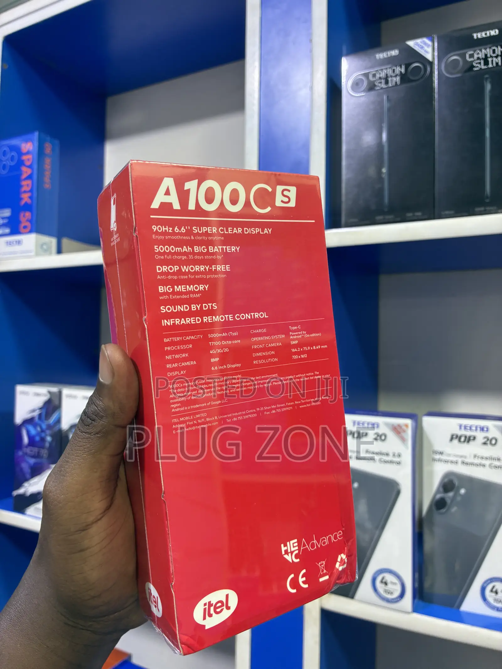 New Itel A100C 64 GB White