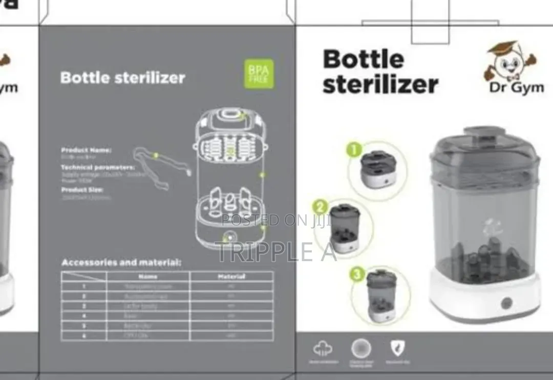 Dr. Gym 3in1 Electric Baby Bottle Sterilizer