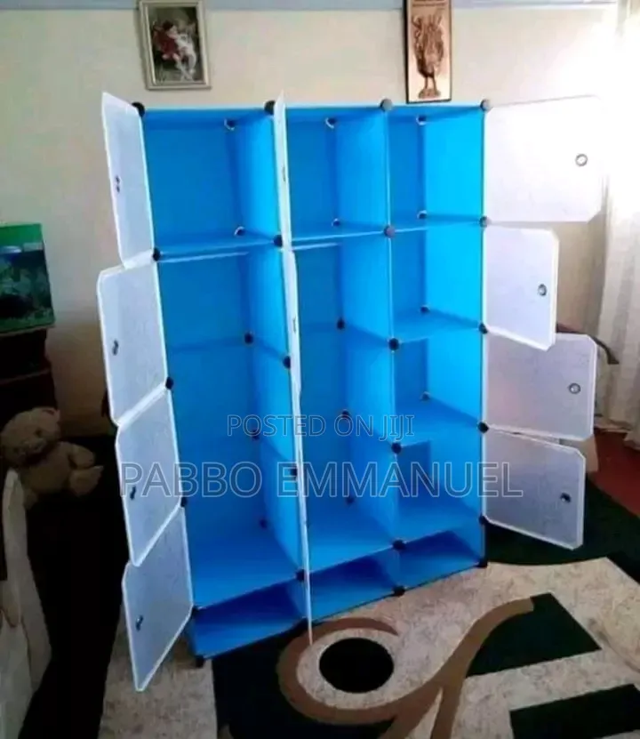 3 3 Column Plastic Wardrobe