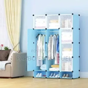 3 3 Column Plastic Wardrobe