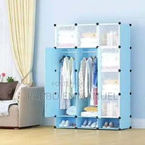 3 3 Column Plastic Wardrobe