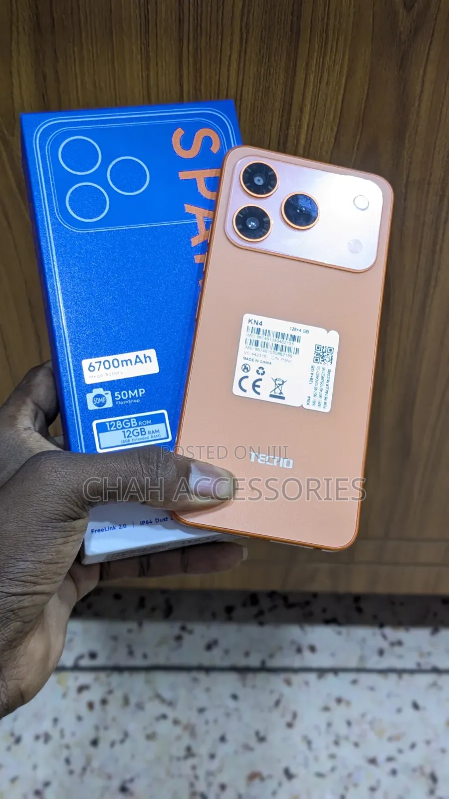 New Tecno Spark 50 128 GB Orange