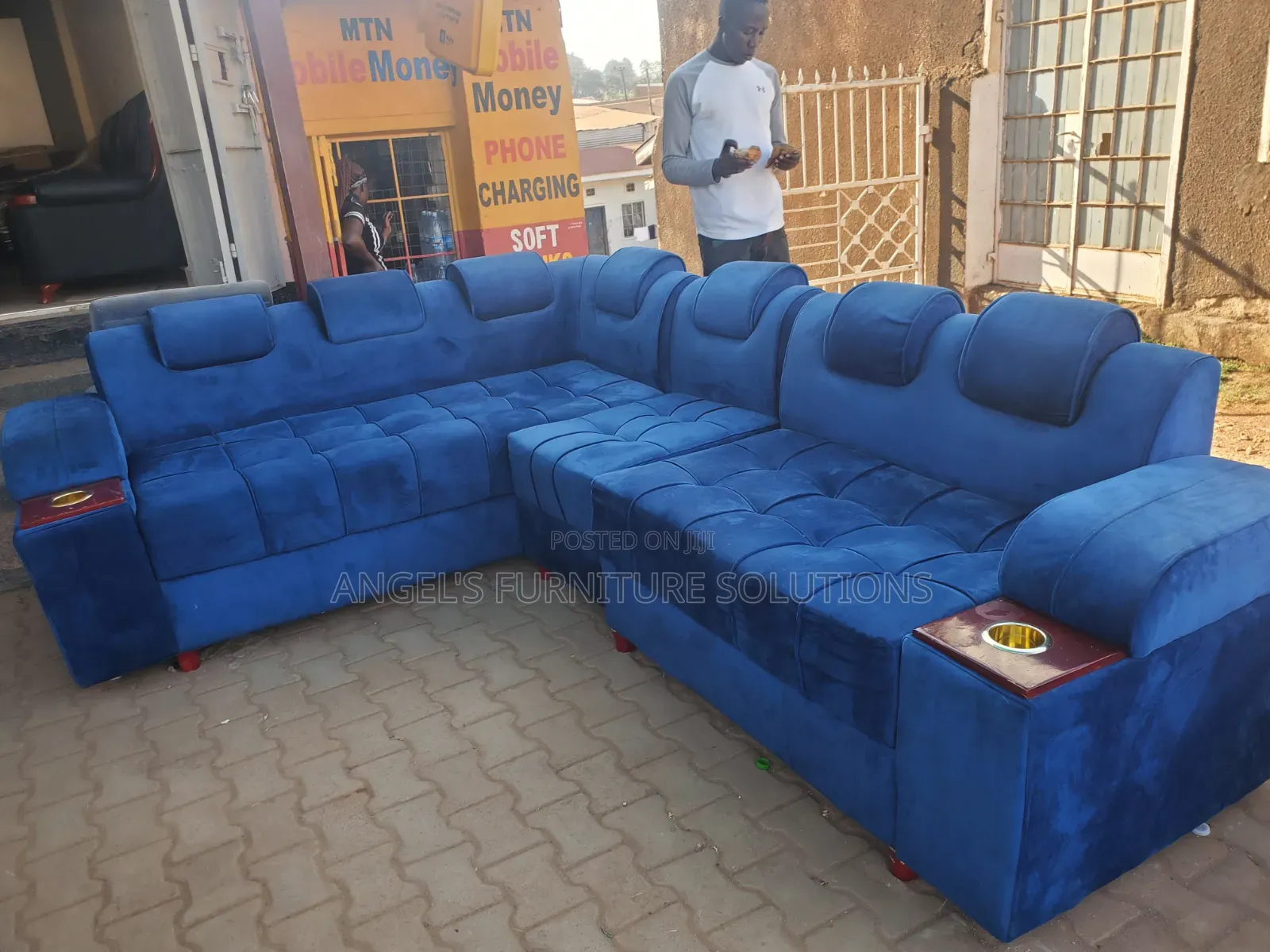 L Curved Sofa